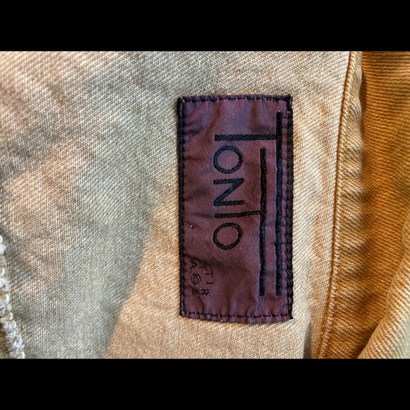 SOLD - 80s western tan jean jacket - Picture 6 of 6